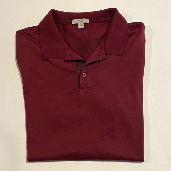 Burberry Tops - Burberry Brit Women’s Maroon Short Sleeve Polo Shirt Size L